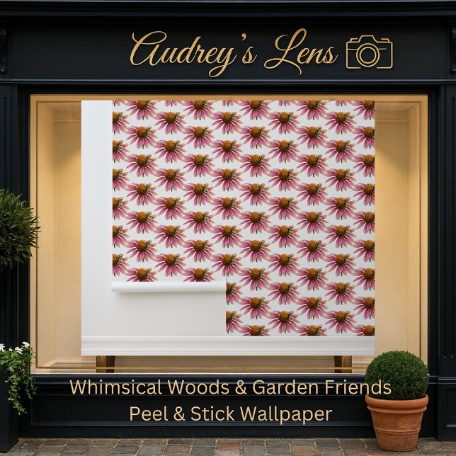 Whimsical Bee & Coneflower Nursery Tapete (Von Creator hochgeladen)