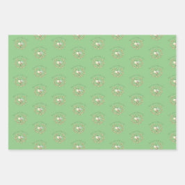 Whimsical Bee Wreath Trio Geschenkpapier Set