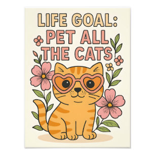 Whimsical Begleiter alle Katzen Fotodruck