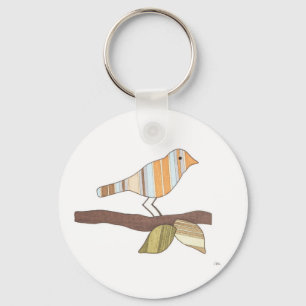 Whimsical Bird Art Schlüsselanhänger-Erin Brie Art Schlüsselanhänger