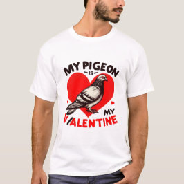 Whimsical Bird Valentine - Meine Taube, mein Herz T-Shirt