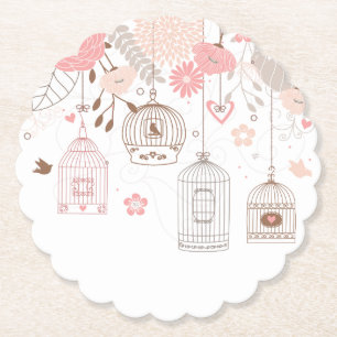 Whimsical Birdcages Untersetzer