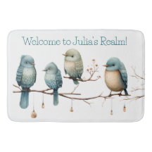 Whimsical Birds on Branches Zeitlose Eleganz