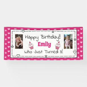 Whimsical Birthday Banner mit Kinderbanner
