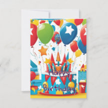 Whimsical Birthday Einladung für Jungen