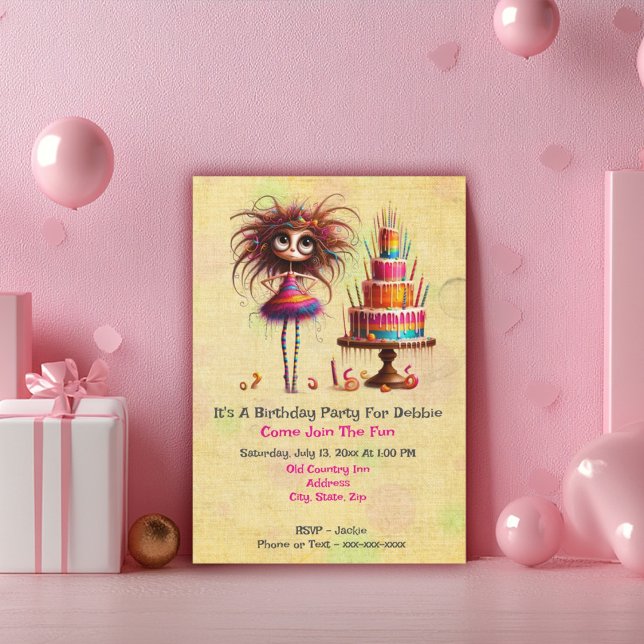 Whimsical Birthday Girl Einladung (Von Creator hochgeladen)