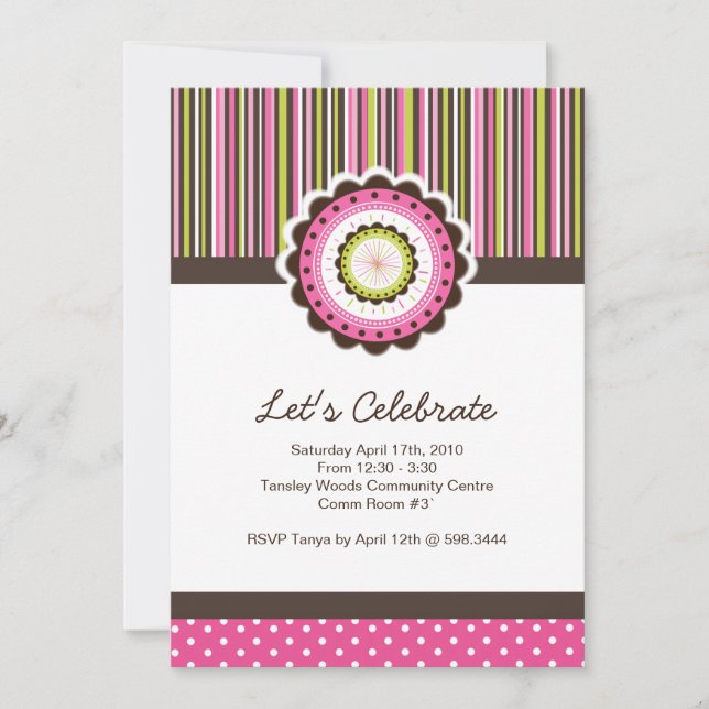 Whimsical Birthday Party Einladung (Vorderseite)