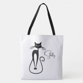 Whimsical Black Cat Personal