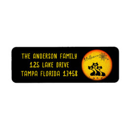 Whimsical Black Cats, Moon and Spione Web