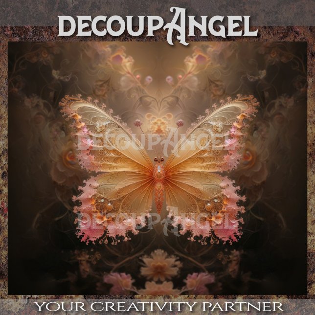 Whimsical Bloom - Fantasy Butterfly Decoupage Seidenpapier (Von Creator hochgeladen)
