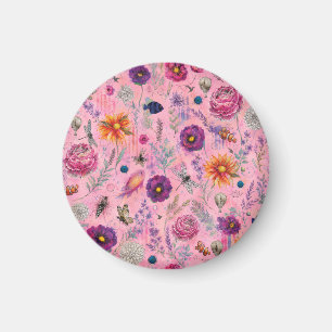 Whimsical Bloom Garten Magnet