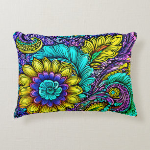 Whimsical Blooms Accent Pillow Dekokissen