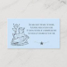 Whimsical Blue Baby Books for Baby Begleitkarte