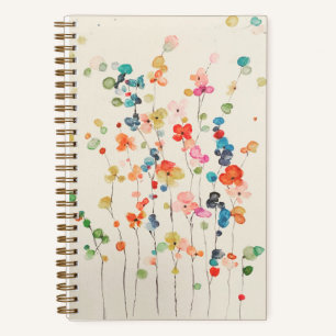 Whimsical Blume SpiralNotebook Notizbuch