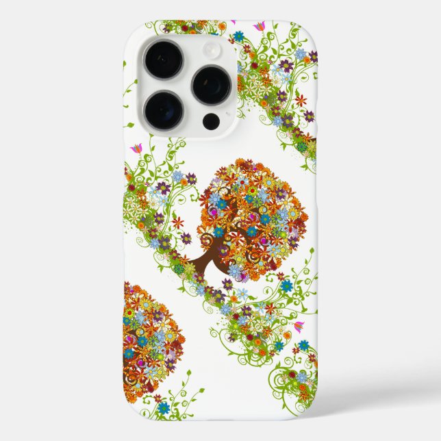 Whimsical Blume Tree Wedding Case-Mate iPhone Hülle (Rückseite)