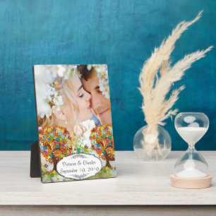 Whimsical Blume Tree Wedding Fotoplatte