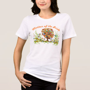 Whimsical Blume Tree Wedding Tri-Blend Shirt