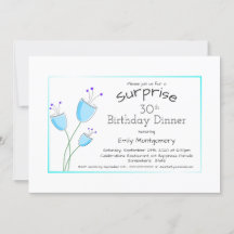 Whimsical Blumen Überraschung 30. Geburtstag