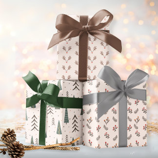 Whimsical Boho Christmas Geschenkpapier Set