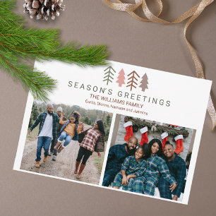 Whimsical Boho Custom Zwei Fotos Weihnachten