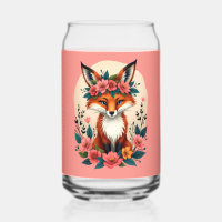 Whimsical Boho Fox mit Blumenwald
