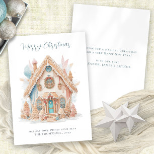 Whimsical Boho Gingerbread Haus Frohe Weihnachten
