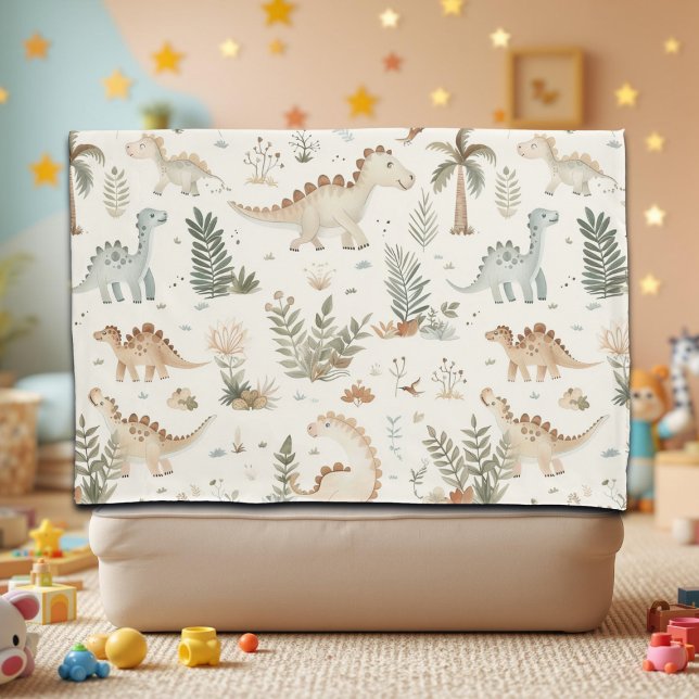 Whimsical Boho Jungle Dinosaur Muster Kissenbezug (Von Creator hochgeladen)