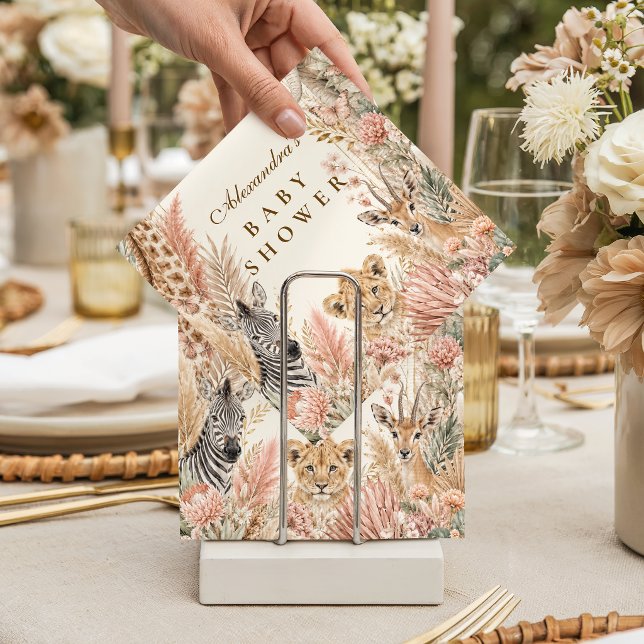 Whimsical Boho-Safari-Mädchen-Baby-Party Serviette (Von Creator hochgeladen)