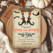 Whimsical Boos und Booze Halloween-Party