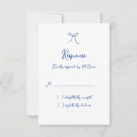 Whimsical Bow French Blue Wedding