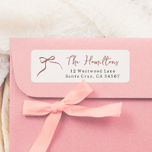 Whimsical Bow Hand Drawing Red Ribbon Skriptname