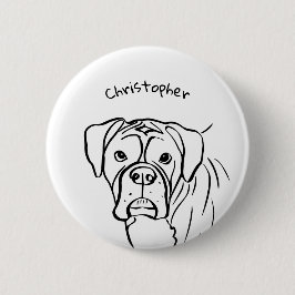 Whimsical Boxer: Bearbeiten von Text Line Art Button