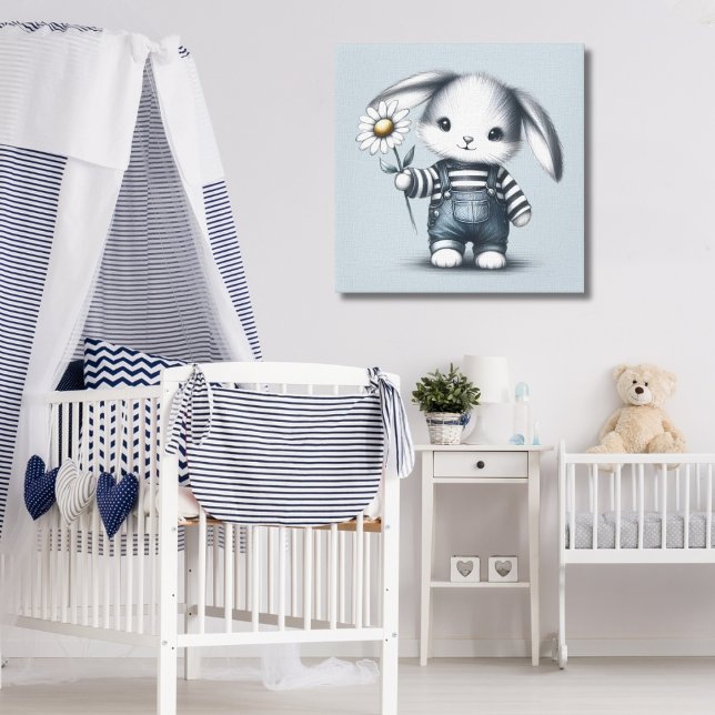 Whimsical Boy Bunny Leinwanddruck (Von Creator hochgeladen)