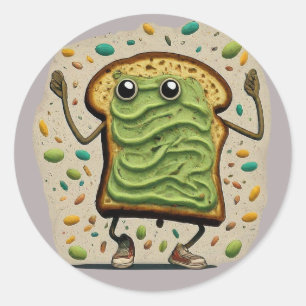 Whimsical Breakfast Sticker Collection