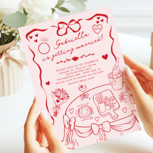 Whimsical Bridal Dusche Einladung