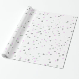 Whimsical Bright Red Snowfall Dos Holiday Geschenkpapier