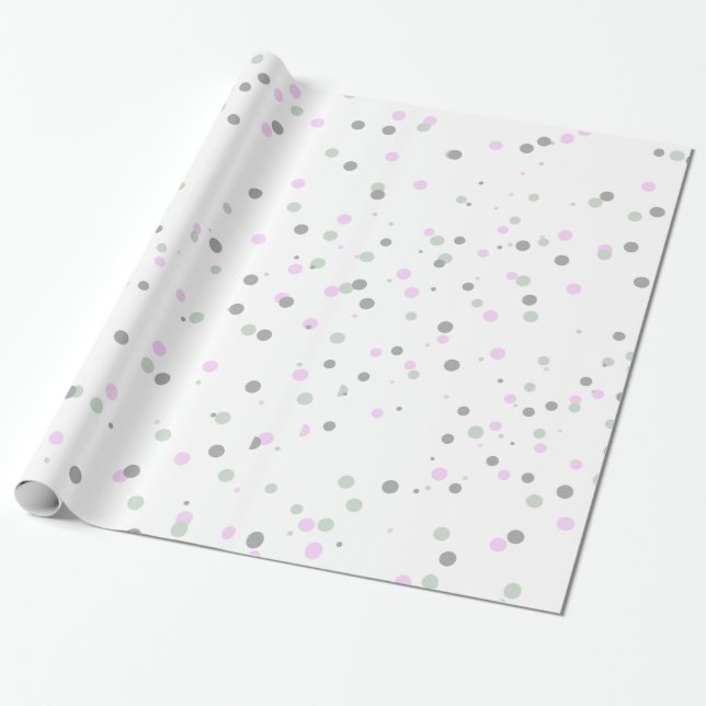 Whimsical Bright Red Snowfall Dos Holiday Geschenkpapier (Ungerollt)