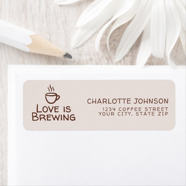Whimsical Brown Love Is Brewing Brautparty (Insitu)
