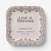 Whimsical Brown Love Is Brewing Brautparty