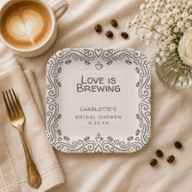 Whimsical Brown Love Is Brewing Brautparty