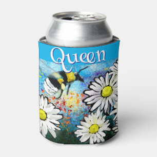 Whimsical Bumble Bee in Daisies Personalisiert Dosenkühler