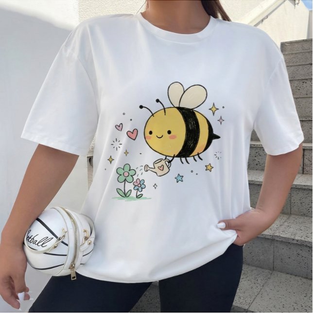  Whimsical Bumblebee Nature Lover  Tri-Blend Shirt (Von Creator hochgeladen)