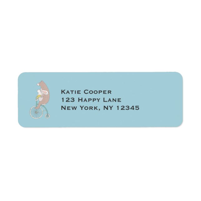 Whimsical Bunny and Bear Reiten (Vorne)