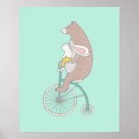 Whimsical Bunny and Bear Reiten