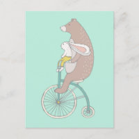 Whimsical Bunny and Bear Reiten