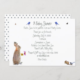 Whimsical Bunny baby Dusche: Einladungen