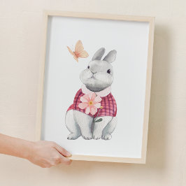 Whimsical Bunny Woodland Kinderzimmer Dekoration