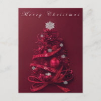 Whimsical Burgundy Weihnachtsbaum