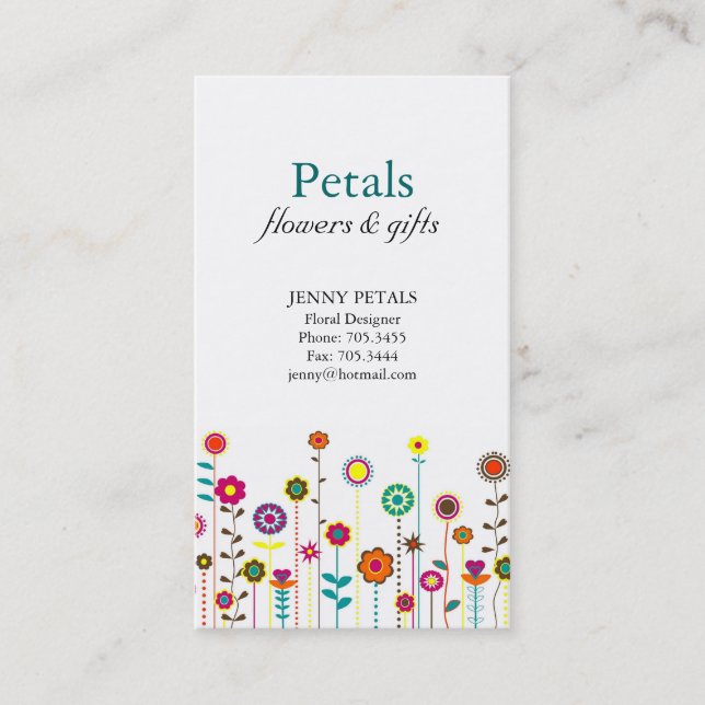 Whimsical Business Cards Visitenkarte (Vorderseite)