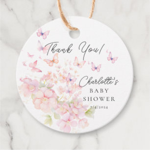Whimsical Butterflies Babydusche Geschenkanhänger